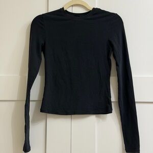 PRELOVED Skims Cotton Jersey Long Sleeve T-Shirt XS